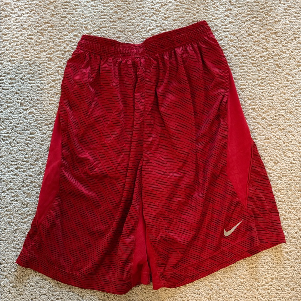 Nike Men’s Red Dri Fit Athletic Shorts - size M